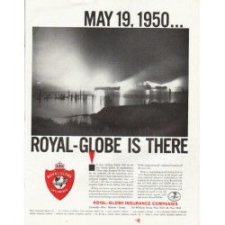 1961 Royal-Globe Insurance Companies Ad "May 19, 1950"