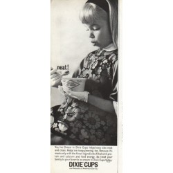 1961 Dixie Cups Ad "neat!"