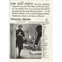 1961 Western Hotels Ad "you will enjoy"