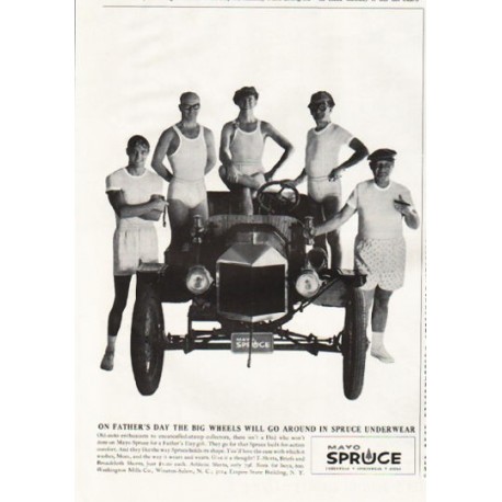 1961 Mayo Spruce Ad "On Father's Day"