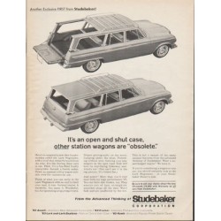 1963 Studebaker Lark Wagonaire Ad "open and shut case" ~ (model year 1963)
