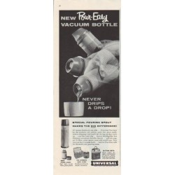 1958 Universal Vacuum Bottle Ad "Pour-Easy"