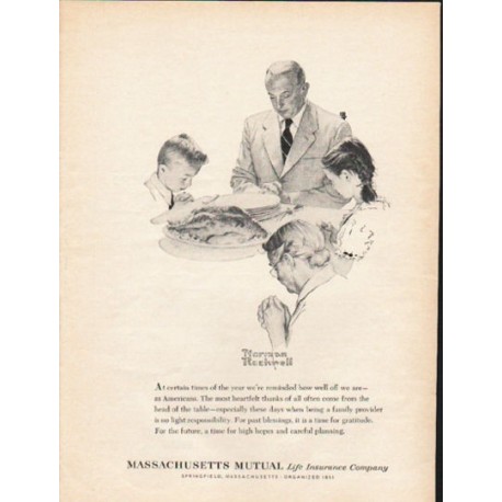 1962 Massachusetts Mutual Life Insurance Company Ad "At certain times"