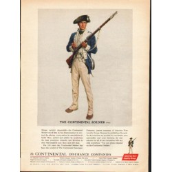 1962 America Fore Loyalty Group Ad "The Continental Soldier"