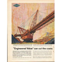 1962 Goodyear Industrial Products Ad "Engineered Value"