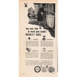 1962 Bradley Duos Ad "use your foot"