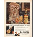 1962 Old Charter Bourbon Whiskey Ad "Tick-tock"