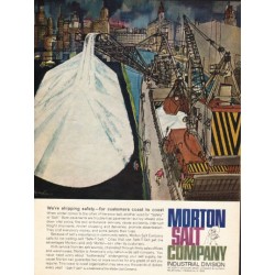 1962 Morton Salt Company Ad "We're shipping safety"