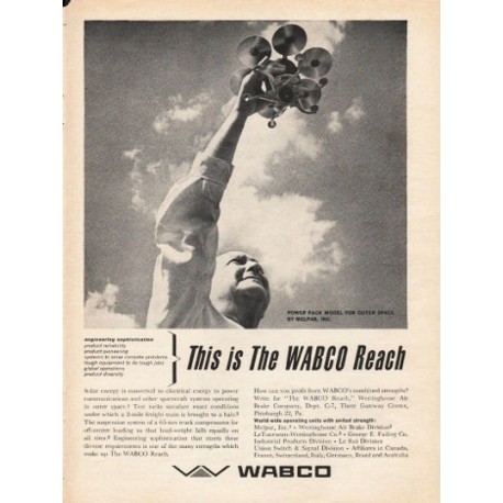 1962 Westinghouse Air Brake Company Ad "WABCO Reach"