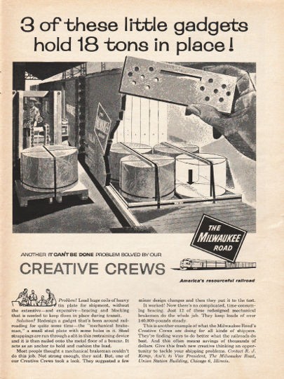 1962 The Milwaukee Railroad Vintage Ad these little gadgets