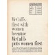 1962 McCall's Magazine Ad "first with women"