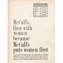 1962 McCall's Magazine Ad "first with women"