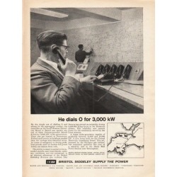 1962 Bristol Siddeley Ad "He dials O"