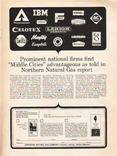 1962 Northern Natural Gas Company Vintage Ad 