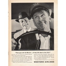 1962 Western Airlines Ad "These guys who fly Western"