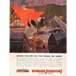 1962 Howard Johnson's Ad "When you're on the road"