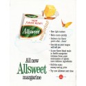 1962 Allsweet Margarine Ad "New light texture"