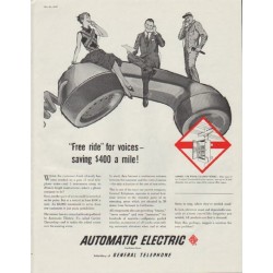 1958 Automatic Electric Ad "Free ride"