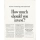 1962 Members New York Stock Exchange Ad "How much"