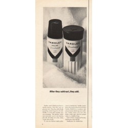 1962 Yardley Deodorant Ad "After they subtract"