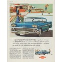1958 Chevrolet Impala Sport Coupe Ad "Excitement Rides"