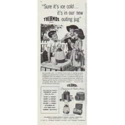 1958 Thermos Ad "outing jug"