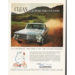 1962 Harrison Automotive Air Conditioning Ad "across the country"