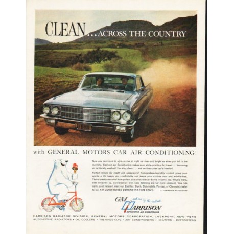 1962 Harrison Automotive Air Conditioning Ad "across the country"