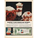 1962 Dream Whip Topping Ad "the topping with the freshest flavor"
