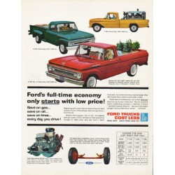 1962 Ford Trucks Ad "full-time economy" ~ (model year 1962)