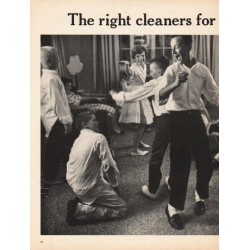 1962 Hoover Cleaners Ad "The right cleaners"
