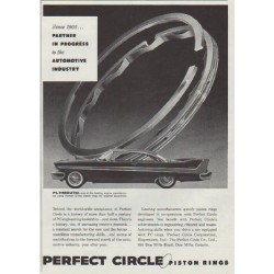 1958 Perfect Circle Piston Rings Ad "Since 1903 ..."