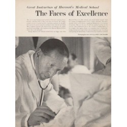1962 Harvard Medical School Article ~ The Faces of Excellence