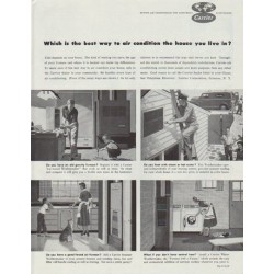 1958 Carrier Air Conditioner Ad "the house you live in"