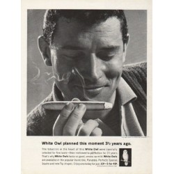 1962 White Owl Cigars Ad "planned this moment"