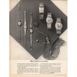 1962 Elgin Watches Ad "Most likely to succeed"