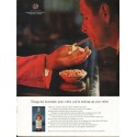 1962 Canadian Club Whisky Ad "Things the bartender does"