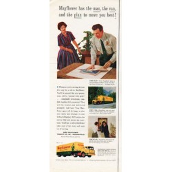 1962 Mayflower Movers Ad "the man, the van"