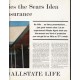 1962 Allstate Life Insurance Ad "the Sears Idea"