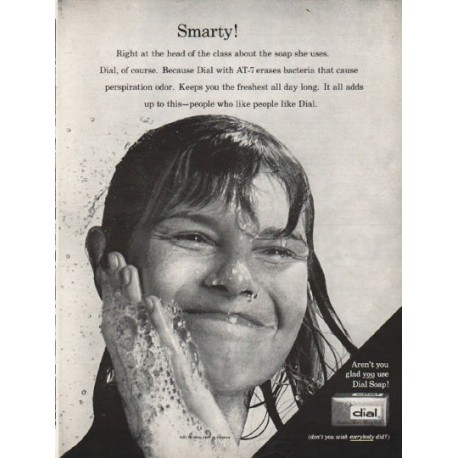 1962 Dial Soap Ad "head of the class"