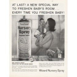 1962 Wizard Nursery Spray Ad "new special way"