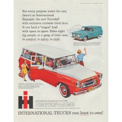 1958 International Trucks Ad "cost least to own!"