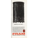 1962 Fram Oil Filters Ad "back in the crankcase"