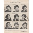 1966 AT&T Bell System Ad "Things to do by telephone"