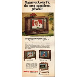 1966 Magnavox Color TV Ad "most magnificent gift of all"