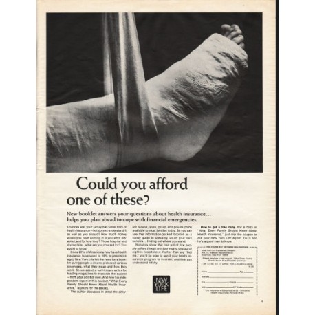1966 New York Life Ad "Could you afford one of these?"