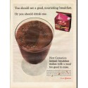1966 Carnation instant breakfast Ad "good, nourishing breakfast"