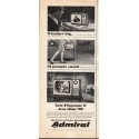 1966 Admiral Portable TV Ad "9 inches big"