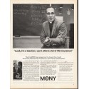 1966 Mutual of New York Ad "Look, I'm a teacher"