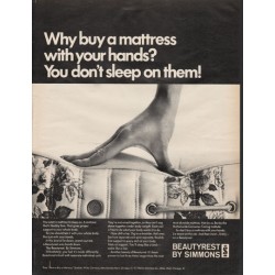 1966 Beautyrest by Simmons Ad "Why buy a mattress"